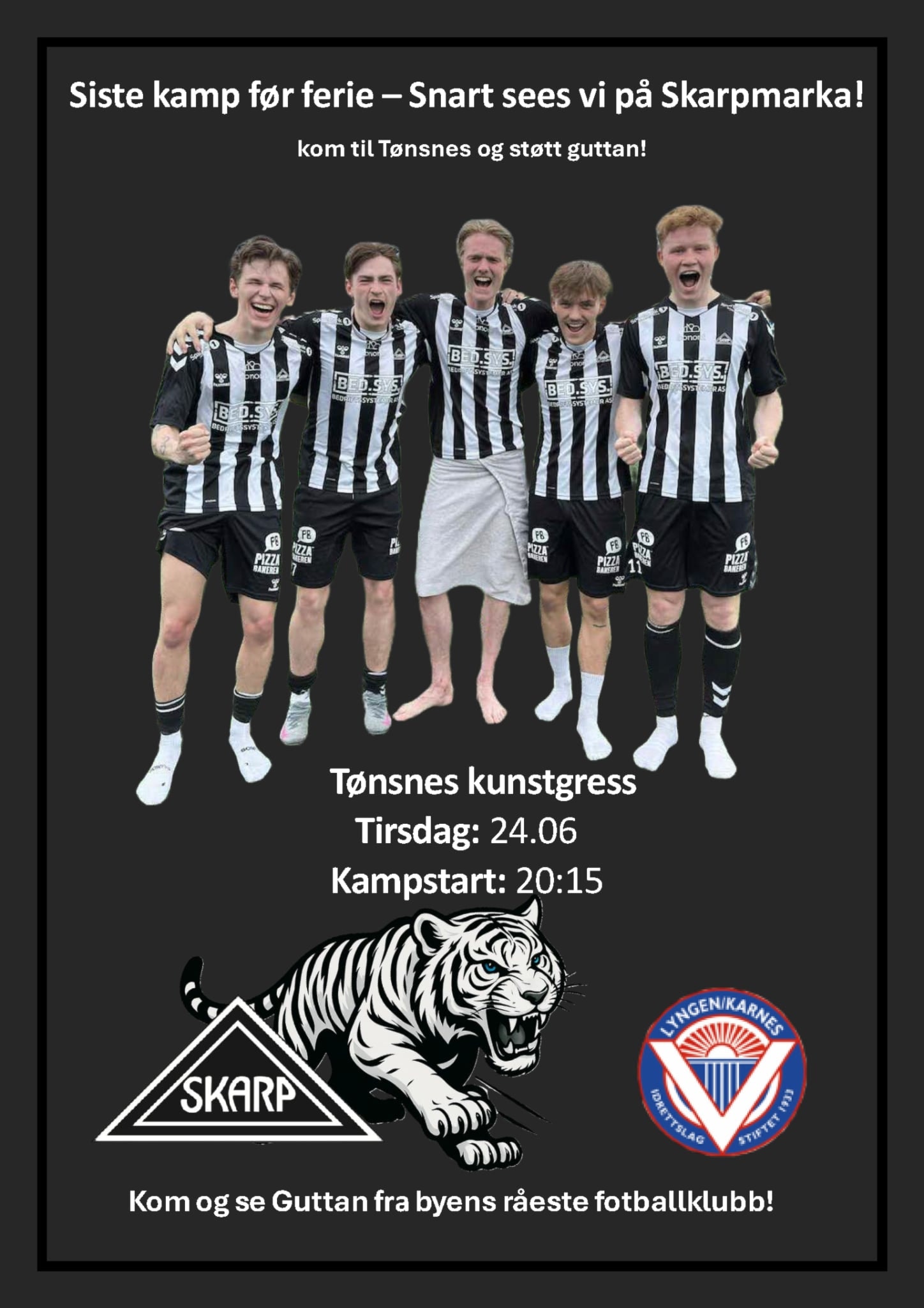 Siste match før fotballferien⚽️🖤